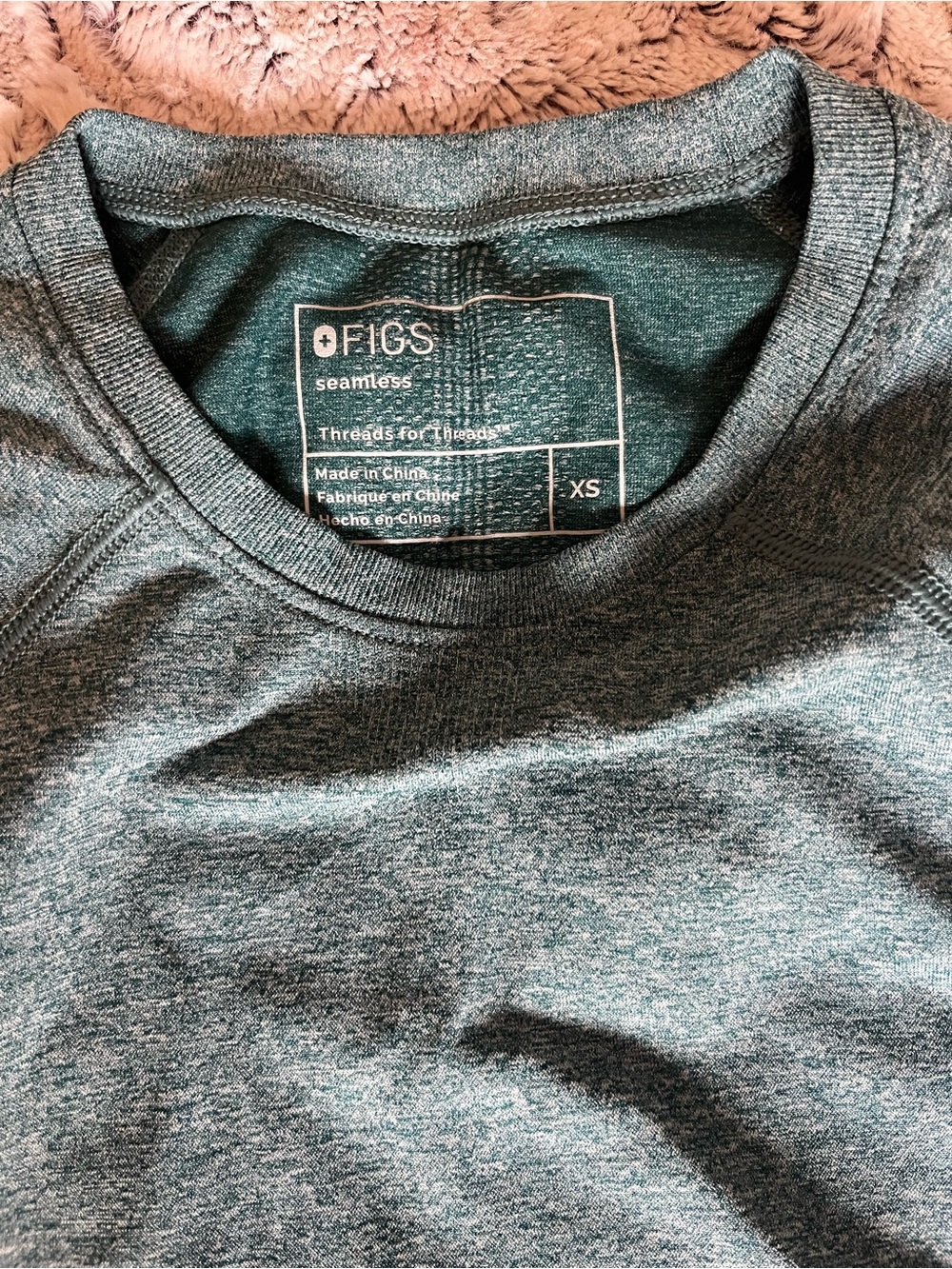 Figs womens under scrub - Heather Teal Green